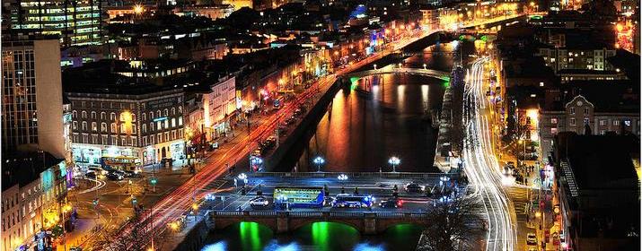Dublin city at Night